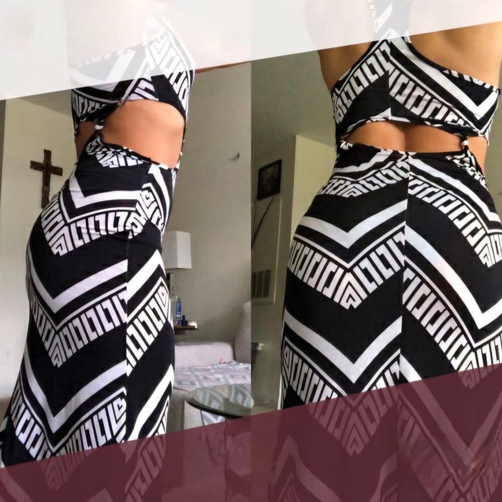 GoJane - Zig-Zag Cut-Out Maxi Dress